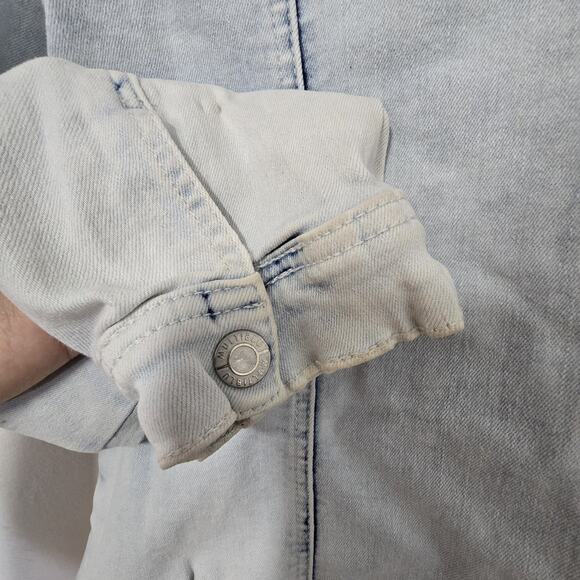 Multiblu Jean Fritz Denim Jacket Womens Button Front Size L (44 Size German) - Picture 8 of 14